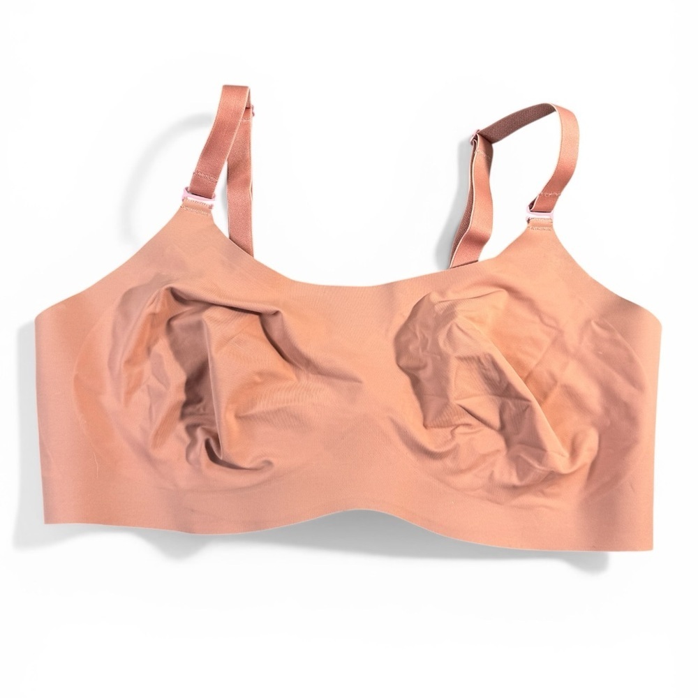 Knix Bra Evolution Wireless Size 4 Pink Beige Fits 34C 34D 32D